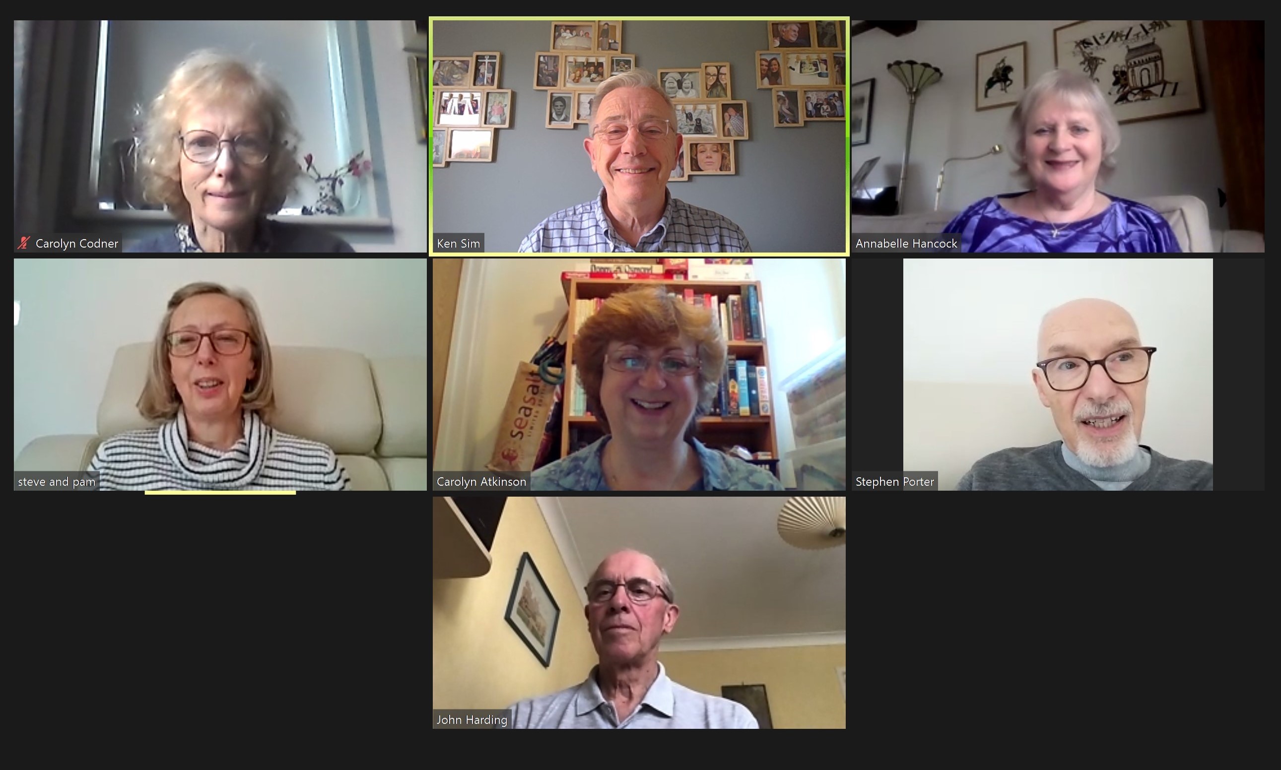 HomeTech Volunteers meeting on Zoom