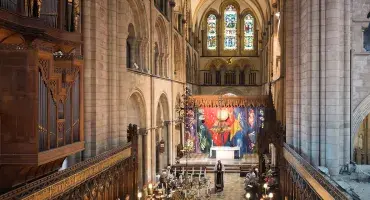 The Cathedral Quire, showing the Piper tapestry and Organ