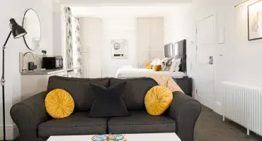 A stylish living room