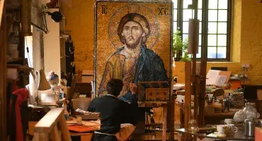 Christ Pantocrator Mosiac © Russel Sach