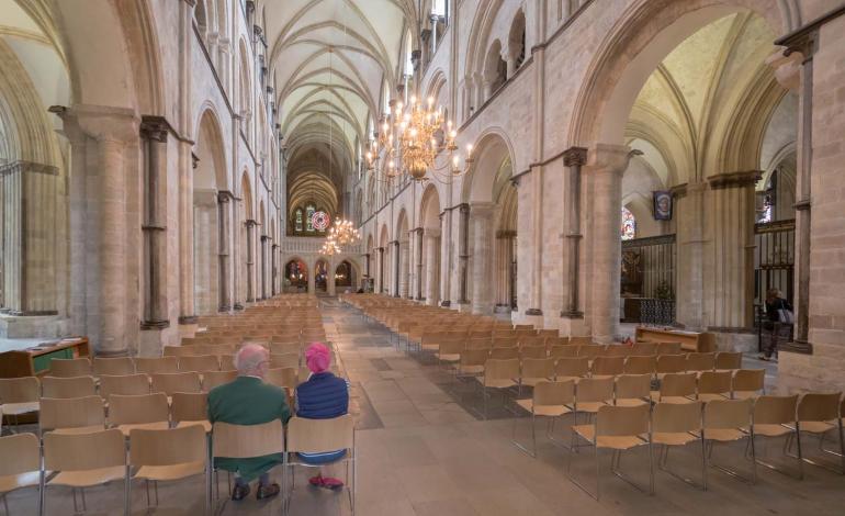 New seating for Cathedral Nave