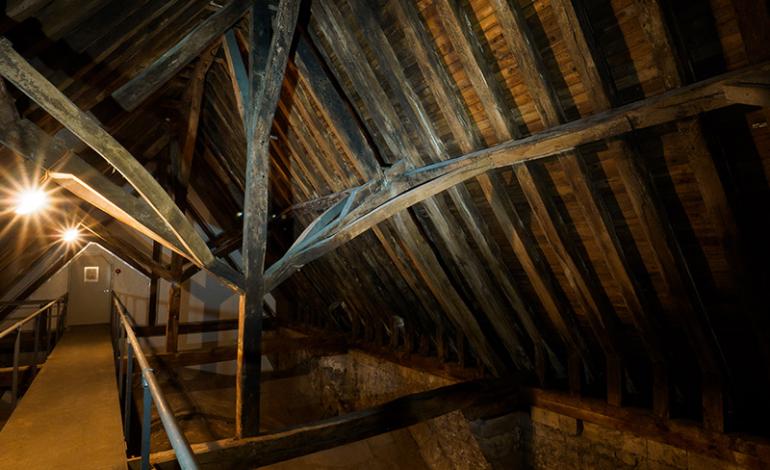 A view of the Cathedral’s medieval timber roofs