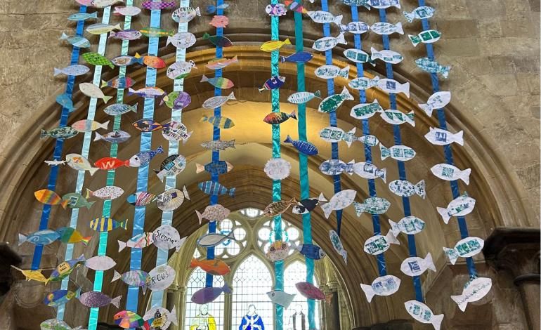 Fish950 on display at the Cathedral