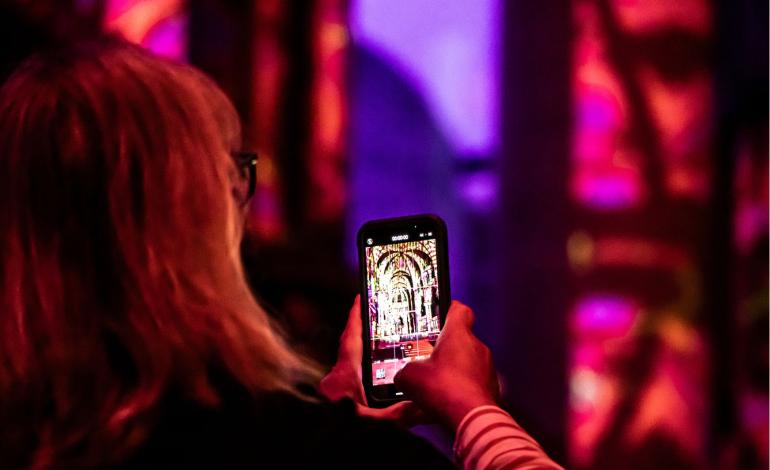 Lumuralis Light and Sound at Gloucester Cathedral 