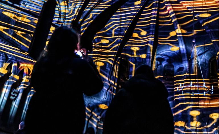 Lumuralis Light and Sound at Gloucester Cathedral 