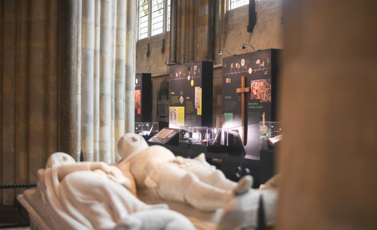 the exhibition behind the arundel tomb