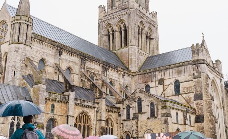 Images from the screening on the Cathedral Green