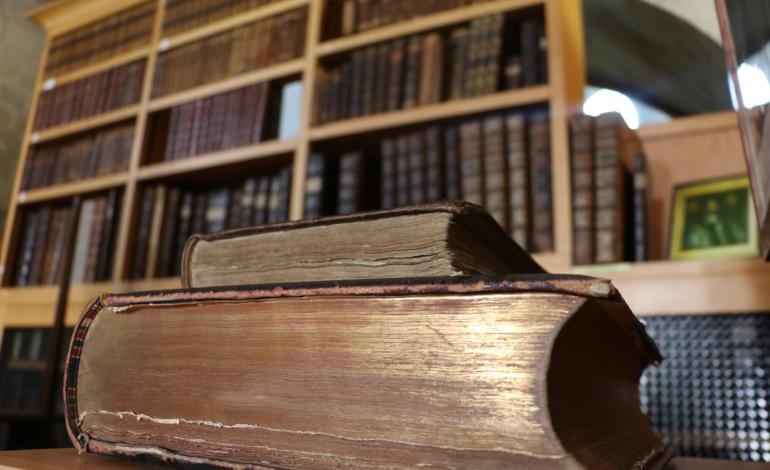 Stacked books