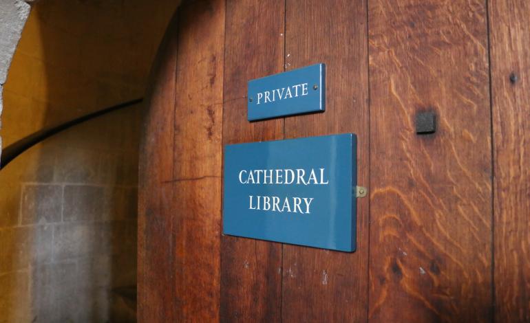 Library door