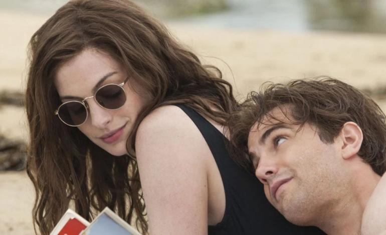 One day A man and a woman on the beach