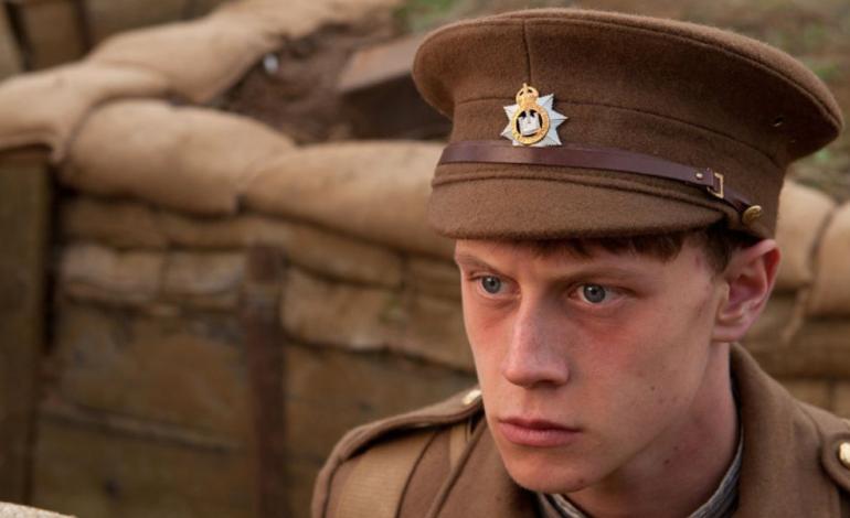 Private Peaceful A man in WW1 uniform looks distressed