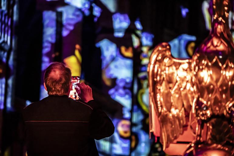 Luxmuralis at Gloucester Cathedral 3