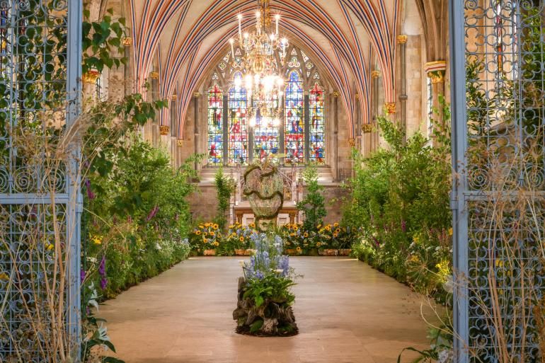 Festival of flowers 2024 arrangement within the Lady Chapel