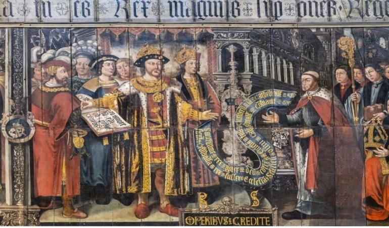 The Lambert Barnard panels, depicting Henry VIII