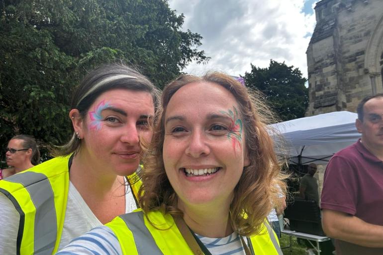 Festival organisers Charlotte (left) and Rosie (right)