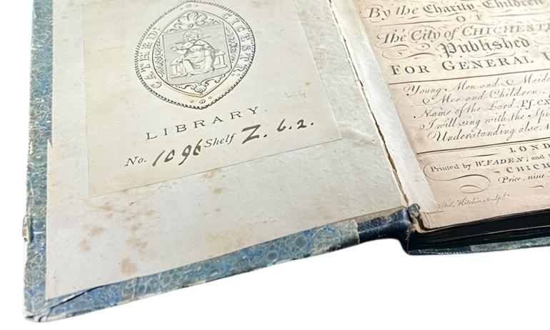 A Collection of Psalms to the Old Tunes, Sung by the Charity Children of the City of Chichester 